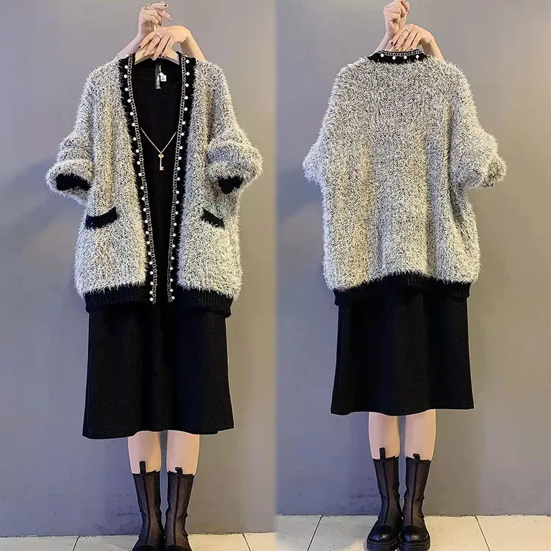 Casual Large Size Jackets Coats Women's Clothing Spring Autumn 2023 Sweater Cardigan Winter Knitted Dress Two-piece Suits jp898
Casual Large Size Jackets Coats Women's Clothing Spring Autumn 2023 Sweater Cardigan Winter Knitted Dress Two-piece Suits jp898