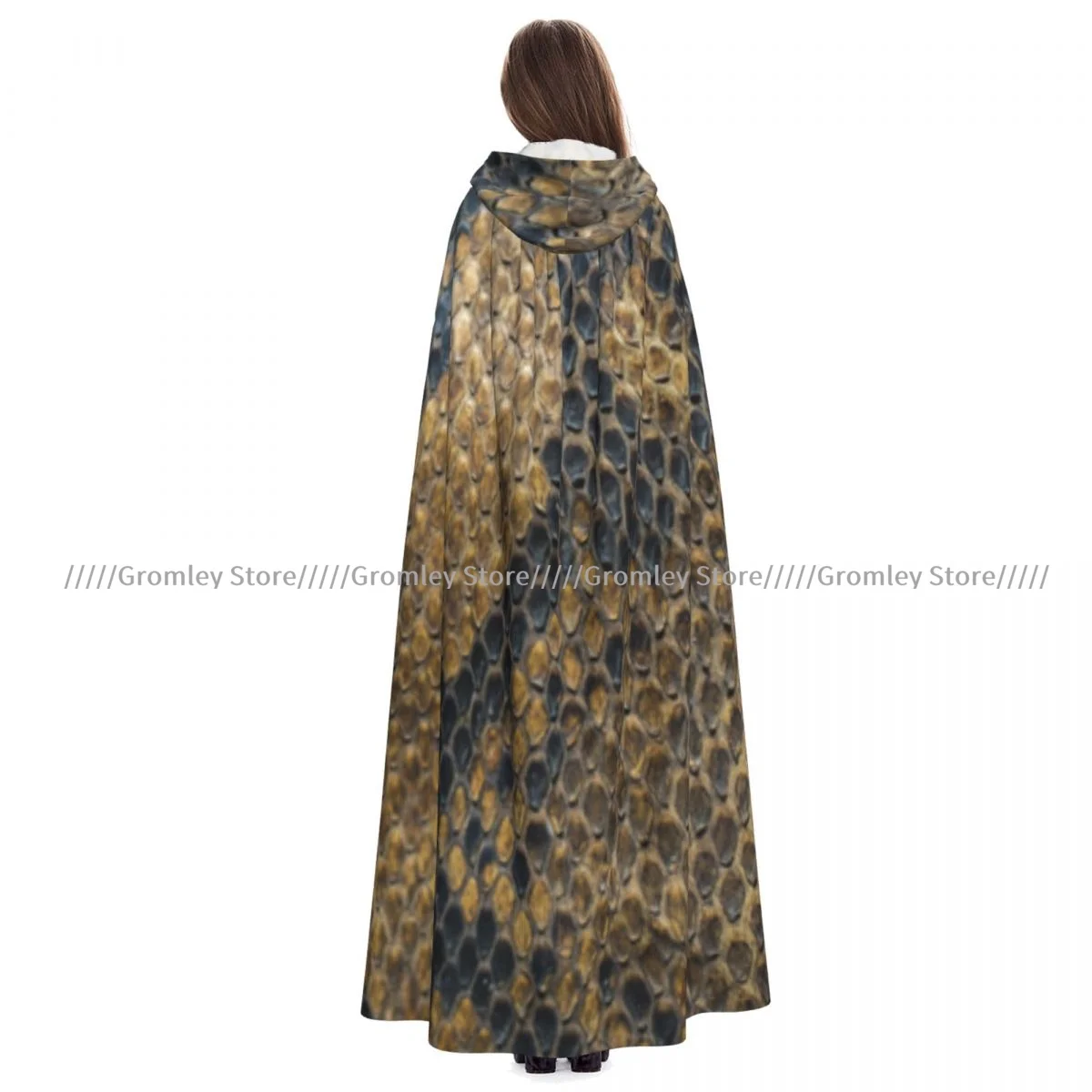 Длинный халат ведьмы с капюшоном, текстура змеиной кожи, фон, плащ на Хэллоуин, костюмы для косплея для взрослых
Длинный халат ведьмы с капюшоном, текстура змеиной кожи, фон, плащ на Хэллоуин, костюмы для косплея для взрослых