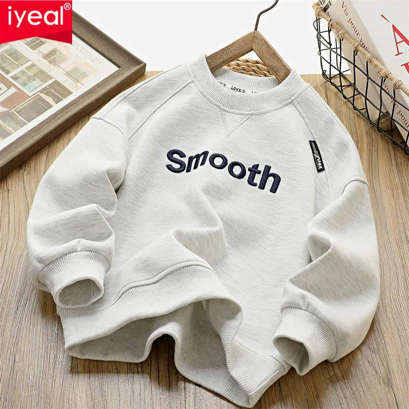 IYEAL 2025 весенняя новая детская толстовка с круглым вырезом, детская футболка с длинными рукавами, весенняя детская одежда
IYEAL 2025 весенняя новая детская толстовка с круглым вырезом, детская футболка с длинными рукавами, весенняя детская одежда 