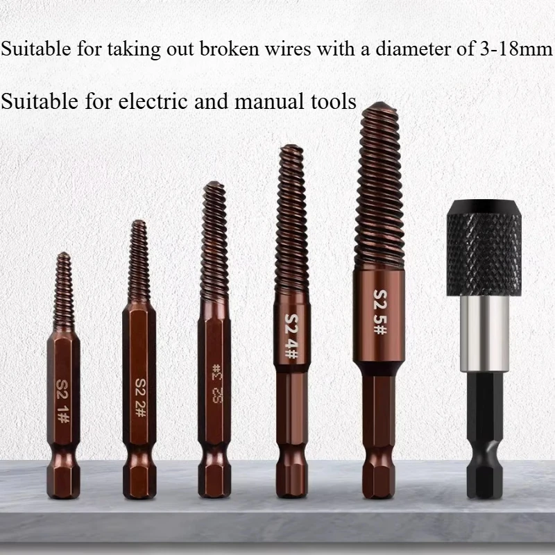 2 styles Hexagonal Shank Broken Head Screw Extractor Screw Broken Head Screwdriver for Taking out Electric Drill Tool Set
2 styles Hexagonal Shank Broken Head Screw Extractor Screw Broken Head Screwdriver for Taking out Electric Drill Tool Set 