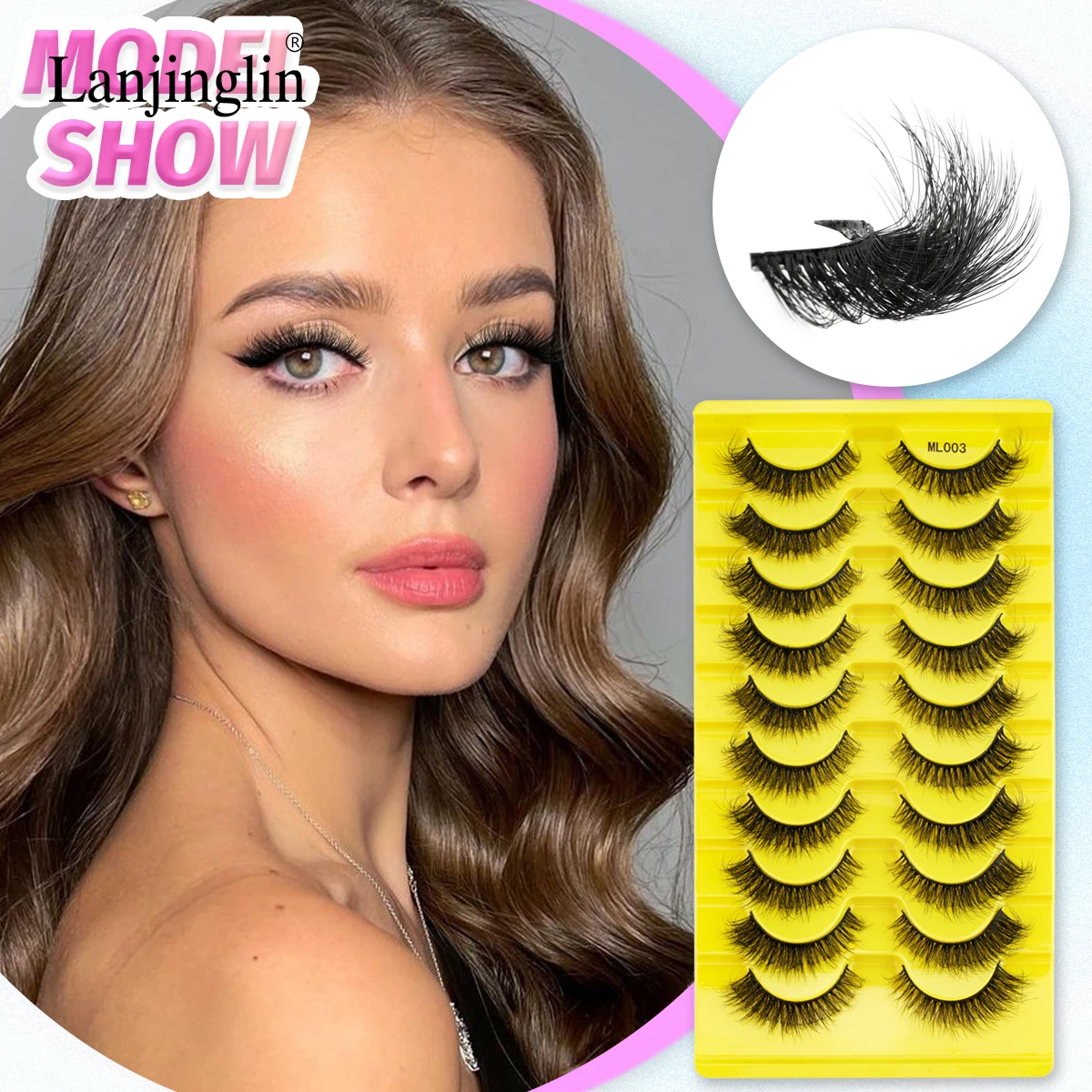 10 Pairs mink eyelashes faux mink lashes mink eyelashes strip 3d messy long lashes for woman makeup mink eyelash extensions
10 Pairs mink eyelashes faux mink lashes mink eyelashes strip 3d messy long lashes for woman makeup mink eyelash extensions