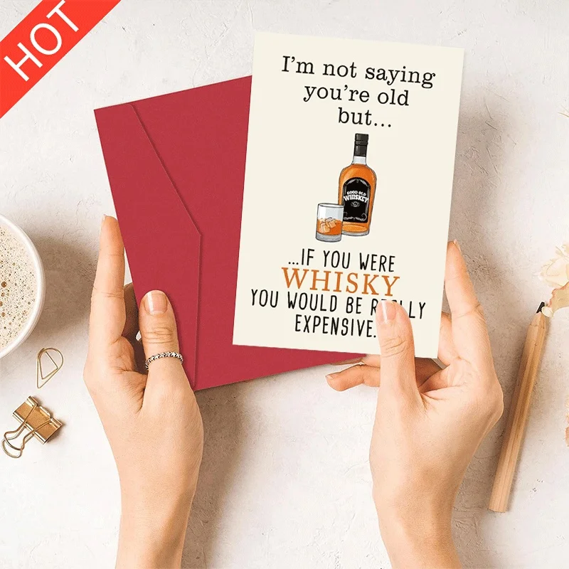 Funny Birthday Greeting Card for Old Friend Expensive Whiskey Themed Humorous Card for Him Her Birthday Gift
Funny Birthday Greeting Card for Old Friend Expensive Whiskey Themed Humorous Card for Him Her Birthday Gift