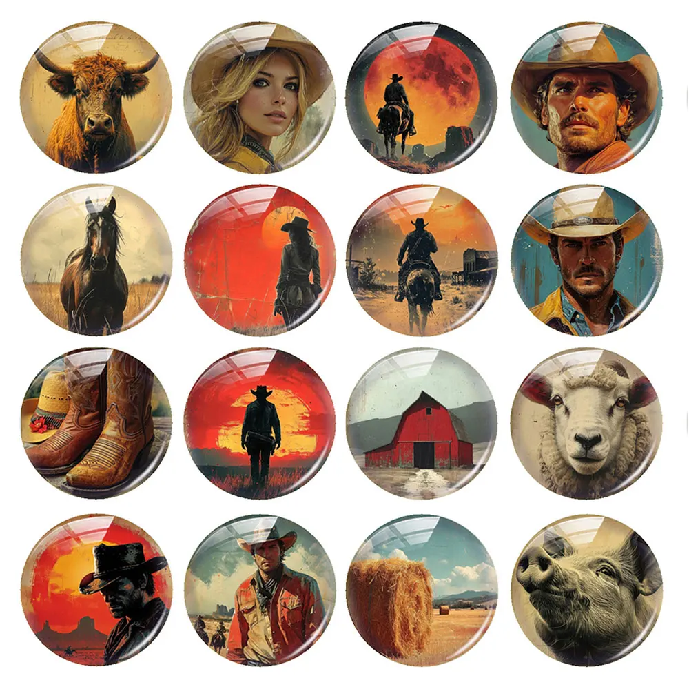 Random Mixed Round/Oval/Square Western Cowboy Retro Cowgirl Cow Photo Glass Cabochon Flatback Demo Cameo For Diy Jewelry Making
Random Mixed Round/Oval/Square Western Cowboy Retro Cowgirl Cow Photo Glass Cabochon Flatback Demo Cameo For Diy Jewelry Making