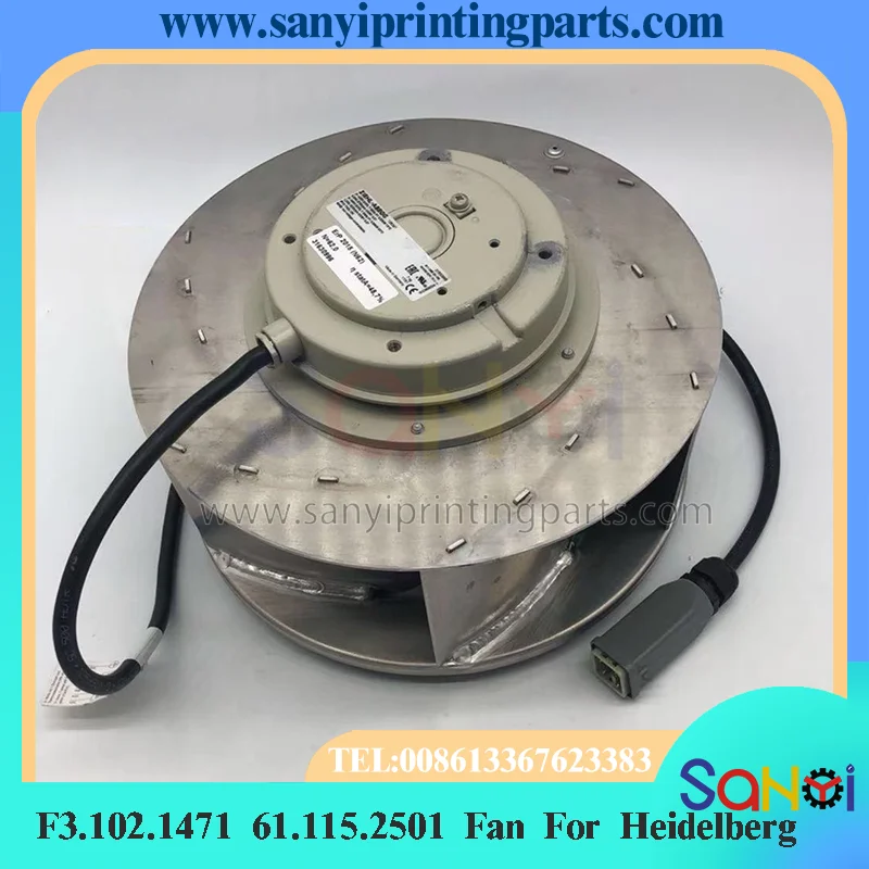 Cooling Fan Motor F3.102.1471/01 RH28M-2DK.3F.1R for Printing Machine Blower 61.115.2501
Cooling Fan Motor F3.102.1471/01 RH28M-2DK.3F.1R for Printing Machine Blower 61.115.2501