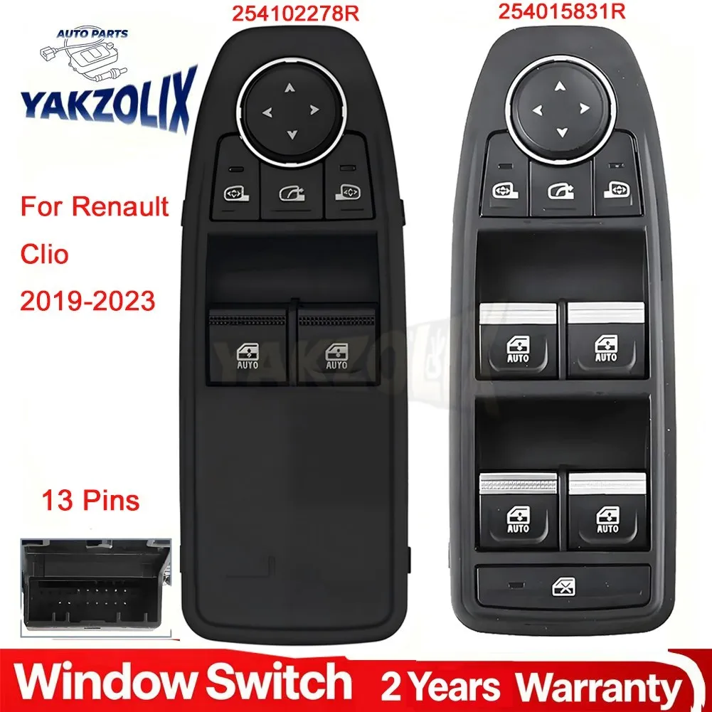 For Renault Clio 2019 2020 2021 2022 2023 Car Left Hand Driver Side Electric Master Window Control Switch 254015831R 254102278R
For Renault Clio 2019 2020 2021 2022 2023 Car Left Hand Driver Side Electric Master Window Control Switch 254015831R 254102278R