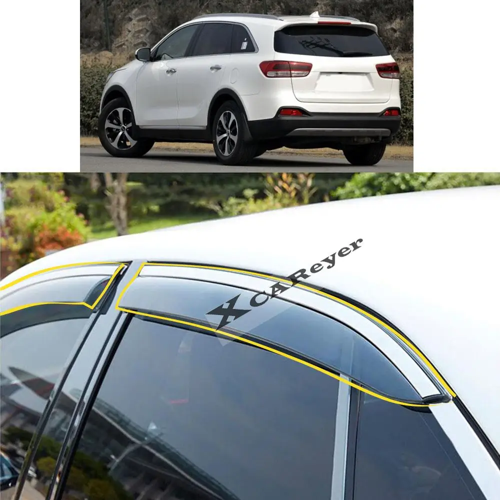 For KIA Sorento L 2015 2016 2017 2018 2019 2020 2021 Car Sticker Plastic Window Glass Wind Visor Rain/Sun Guard Vent
For KIA Sorento L 2015 2016 2017 2018 2019 2020 2021 Car Sticker Plastic Window Glass Wind Visor Rain/Sun Guard Vent