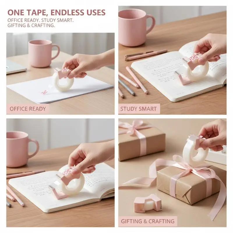 Adhesive Correction Tape with Cutter Writable Invisible School Student Editing Office Desk Essential Supplies
Adhesive Correction Tape with Cutter Writable Invisible School Student Editing Office Desk Essential Supplies
