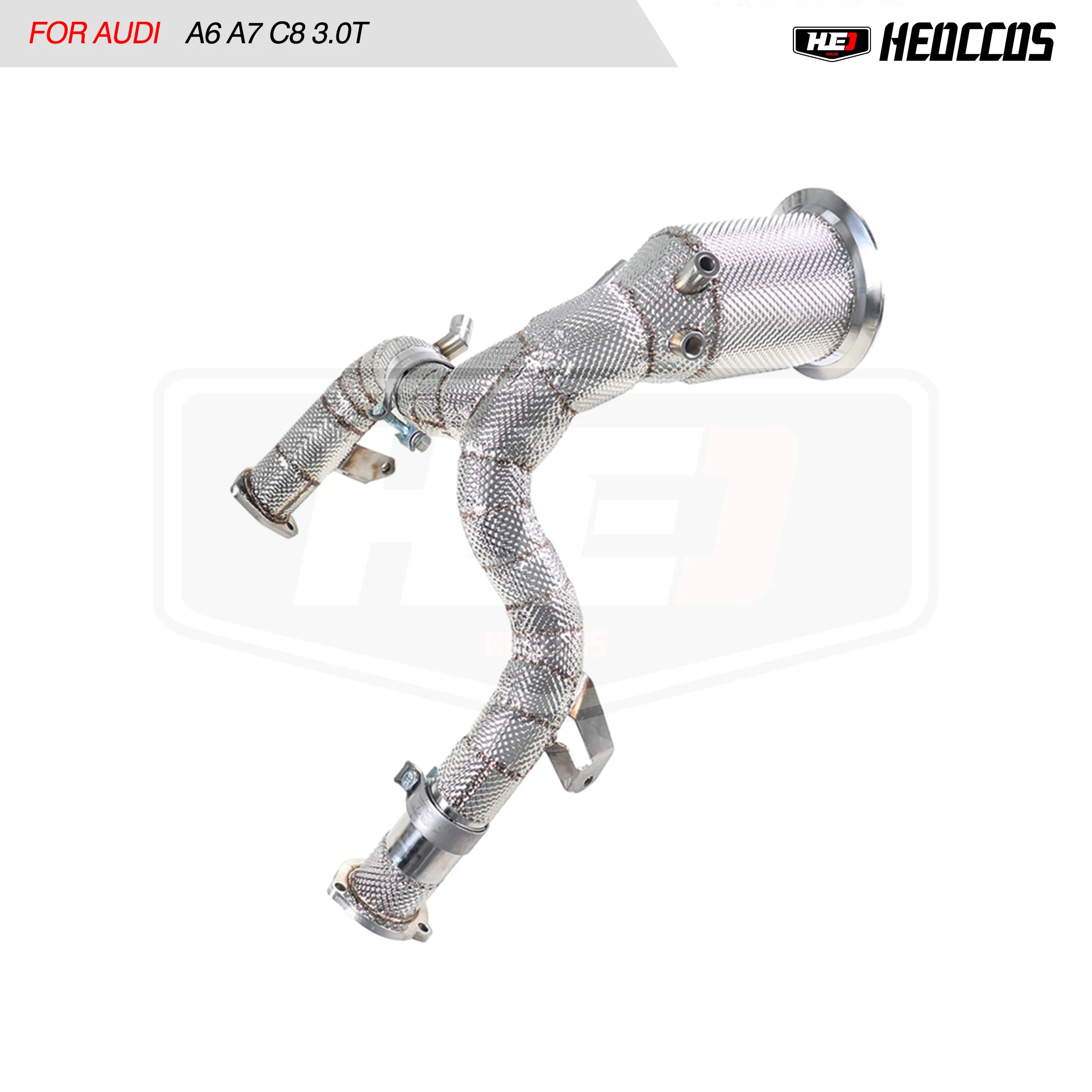 HEO High performance exhaust Downpipe For Audi A6 A7 C8 3.0T Downpipe with insulation
HEO High performance exhaust Downpipe For Audi A6 A7 C8 3.0T Downpipe with insulation