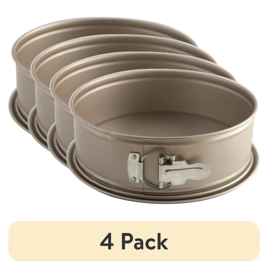 4 pack 9 Nonstick Carbon Steel Springform Cake Pan
4 pack 9 Nonstick Carbon Steel Springform Cake Pan