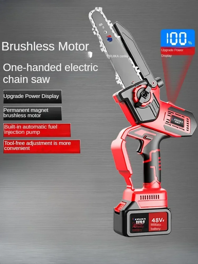 Compact Cordless Chainsaw with Lithium Battery for Tree Cutting and Woodworking
Compact Cordless Chainsaw with Lithium Battery for Tree Cutting and Woodworking