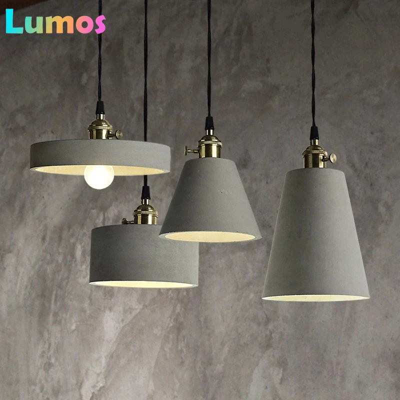 PF Nordic Industrial Cement Droplight LED Vintage Pendant Light Fixtures Restaurant Living Room Hanging Lamp Home Decor Lighting
PF Nordic Industrial Cement Droplight LED Vintage Pendant Light Fixtures Restaurant Living Room Hanging Lamp Home Decor Lighting