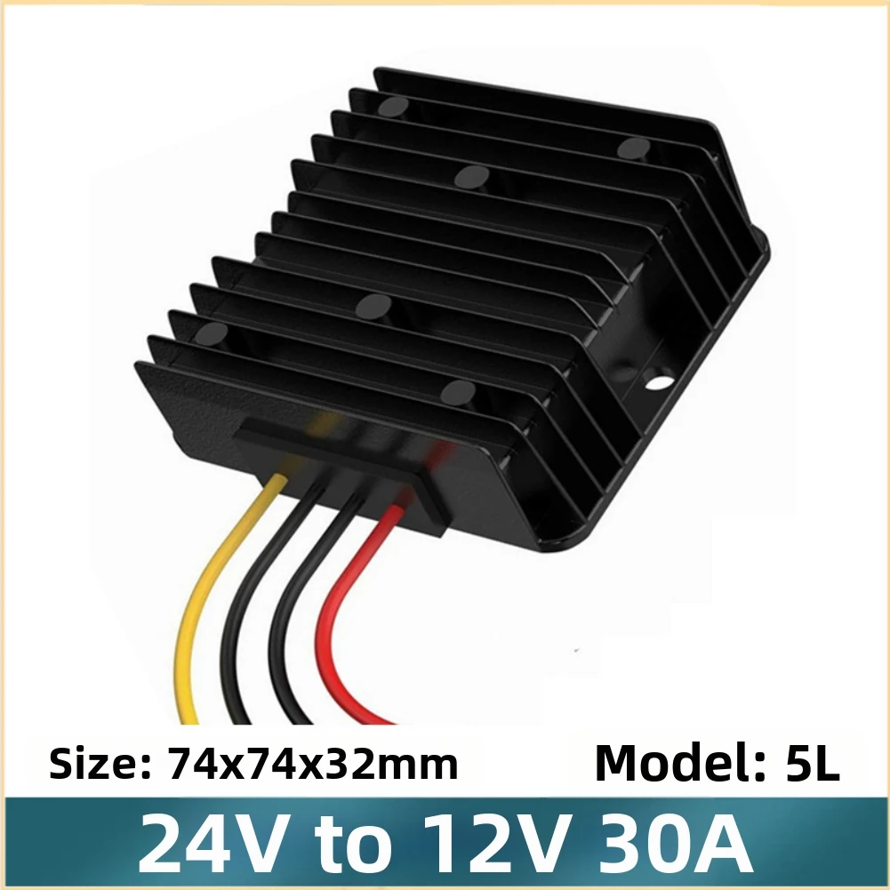 360W 24V To 12V DC DC Converter 30A Step Down Power Supply IP68 Waterproof Voltage Regulator For For Golf Cart Car Truck LED Lig
360W 24V To 12V DC DC Converter 30A Step Down Power Supply IP68 Waterproof Voltage Regulator For For Golf Cart Car Truck LED Lig
