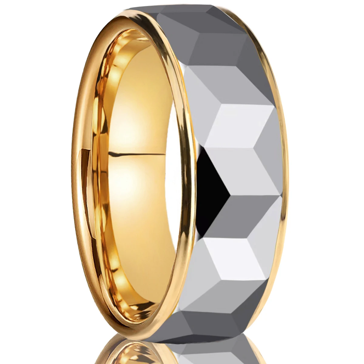 Tungsten Carbide Rings for Men and Women Engraved Faceted High Polished Men's Engagement Wedding Bands Suitable for Party Gifts
Tungsten Carbide Rings for Men and Women Engraved Faceted High Polished Men's Engagement Wedding Bands Suitable for Party Gifts