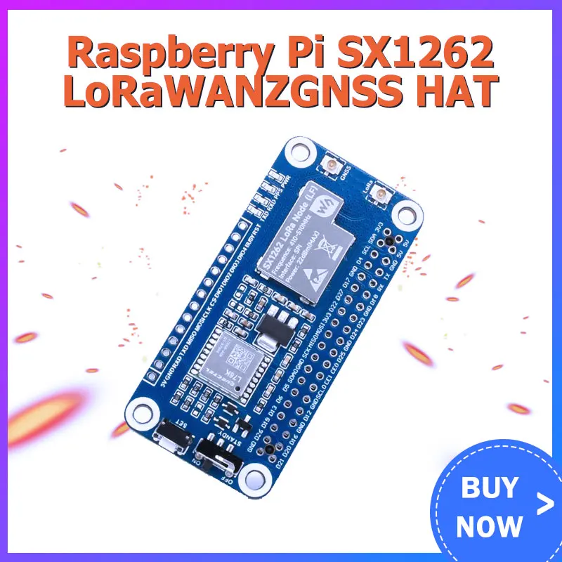 Raspberry pi SX1262 LoRaWAN/GNSS HAT Expansion board with Antenna for Raspberry pi 4B
Raspberry pi SX1262 LoRaWAN/GNSS HAT Expansion board with Antenna for Raspberry pi 4B