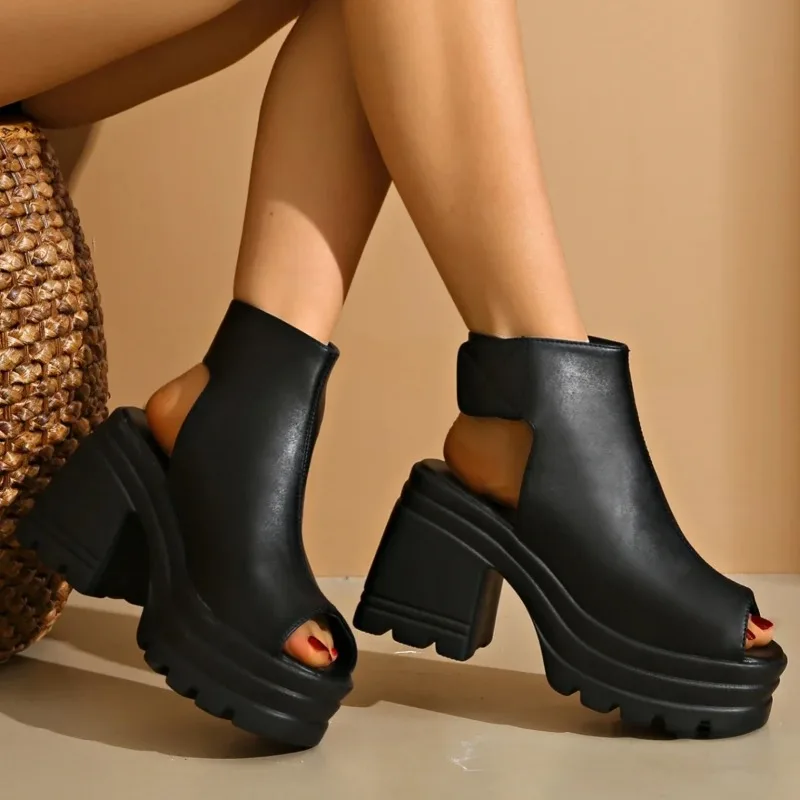 Summer Fish Mouth Open Toe Light Sexy Banquet High Heel Sandals Fashion New Non-slip Comfortable Women's Boots Designer Zapatos
Summer Fish Mouth Open Toe Light Sexy Banquet High Heel Sandals Fashion New Non-slip Comfortable Women's Boots Designer Zapatos