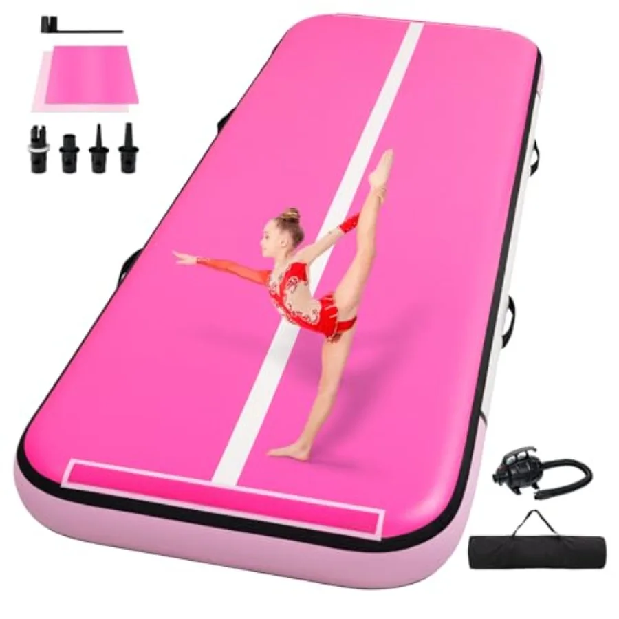 Tumble Track for gymnastics training, inflatable tumbling mat in blue, 6-inch thickness, lightweight and portable with pump
Tumble Track for gymnastics training, inflatable tumbling mat in blue, 6-inch thickness, lightweight and portable with pump