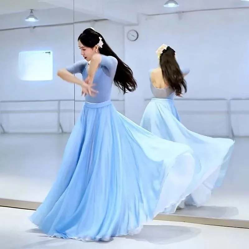 The 720-degree Double-layer Dance Dress Same Style The Classical Dance Skirt Fashionable Modern Dance Dress for Art Candidates
The 720-degree Double-layer Dance Dress Same Style The Classical Dance Skirt Fashionable Modern Dance Dress for Art Candidates
