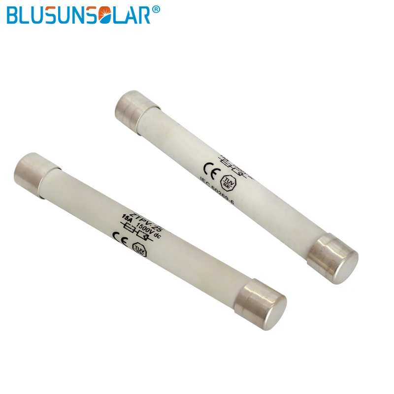 50pcs/lot 1500V DC Solar Fuse PV Fuse Link Wire Fusible 10x85mm Safety Protection 6A 15A 20A 25A 30A for Solar System
50pcs/lot 1500V DC Solar Fuse PV Fuse Link Wire Fusible 10x85mm Safety Protection 6A 15A 20A 25A 30A for Solar System