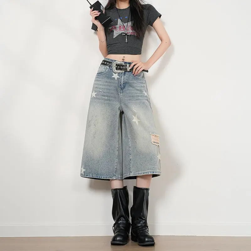 Summer Hot Y2k Vintage Baggy Jeans Shorts Woman Streetwear Jorts Korean Harajuku Gothic Loose Wide Leg Pants Embroidery Trousers
Summer Hot Y2k Vintage Baggy Jeans Shorts Woman Streetwear Jorts Korean Harajuku Gothic Loose Wide Leg Pants Embroidery Trousers