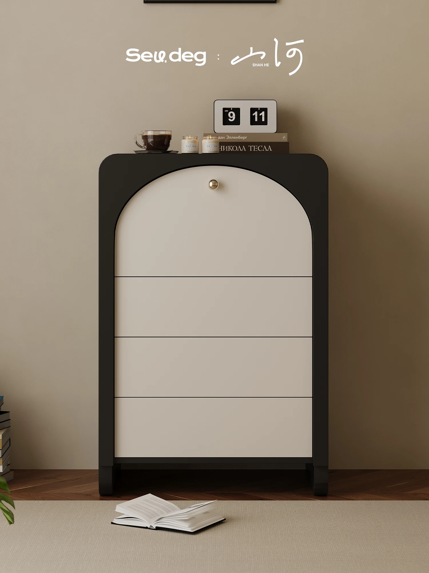 Silent Style Chest of Drawers French Retro High-End Creative Living Room Bedroom Art Black Locker
Silent Style Chest of Drawers French Retro High-End Creative Living Room Bedroom Art Black Locker