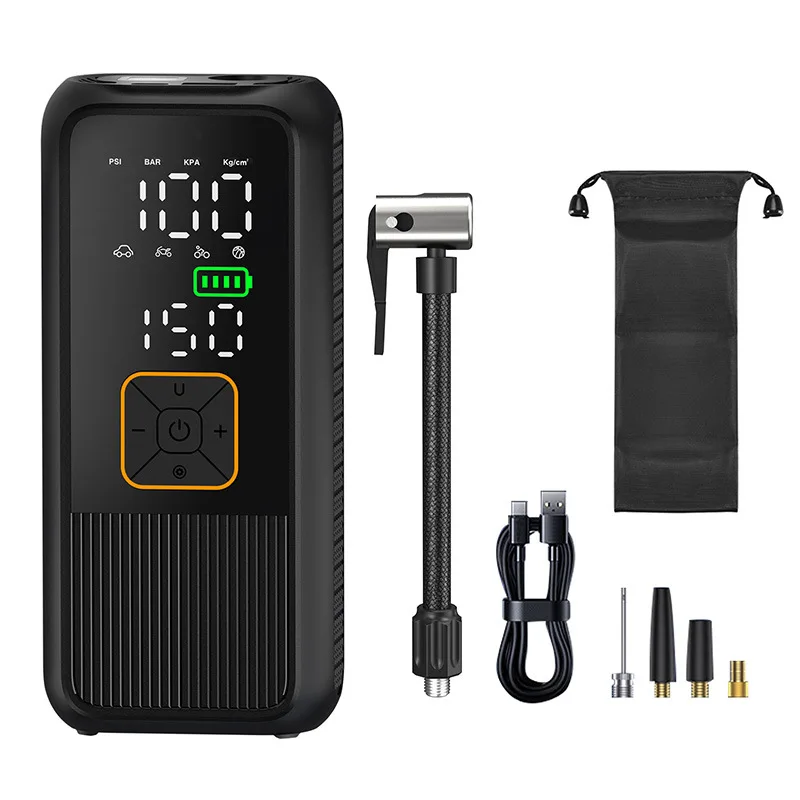 Rechargeable 150PSI Air Pump Tire Inflator Portable Compressor Digital Cordless Car Tyre Inflator For Bicycle Balls Motocycle
Rechargeable 150PSI Air Pump Tire Inflator Portable Compressor Digital Cordless Car Tyre Inflator For Bicycle Balls Motocycle