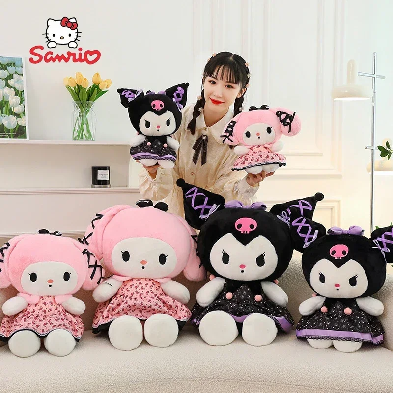 Мягкие плюшевые куклы Sanrio Kuromi My Melody глубокого цвета, милая мультяшная подушка для дивана, подушка, кружевной узор, подарок на день рождения для девочек
Мягкие плюшевые куклы Sanrio Kuromi My Melody глубокого цвета, милая мультяшная подушка для дивана, подушка, кружевной узор, подарок на день рождения для девочек