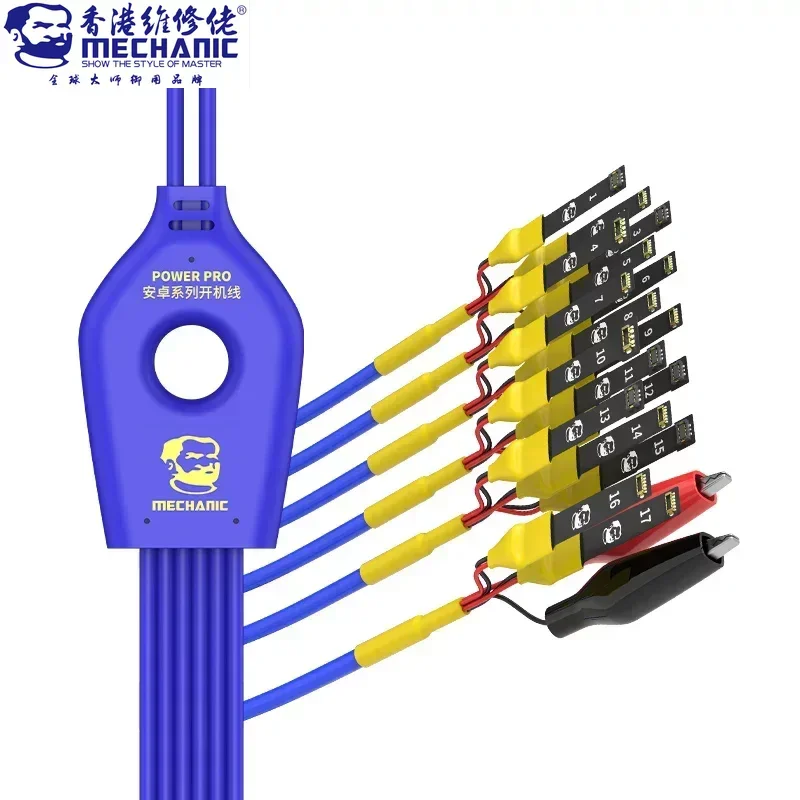 MECHANIC Power Pro 1 To 18 Android Power Supply Test Line for Samsung Smartphone Repair Switch Power Test Cord
MECHANIC Power Pro 1 To 18 Android Power Supply Test Line for Samsung Smartphone Repair Switch Power Test Cord