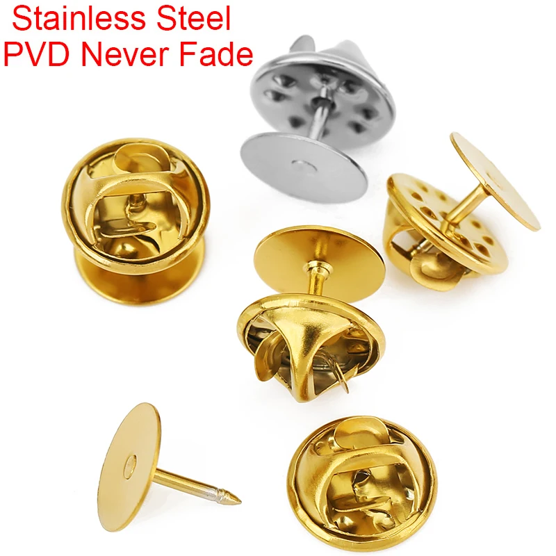 10sets Stainless Steel Brooch Base Holder Lapel Badge PVD Never Fade Cabochon Settings Flat Back Brooch Locking Jewelry Making
10sets Stainless Steel Brooch Base Holder Lapel Badge PVD Never Fade Cabochon Settings Flat Back Brooch Locking Jewelry Making