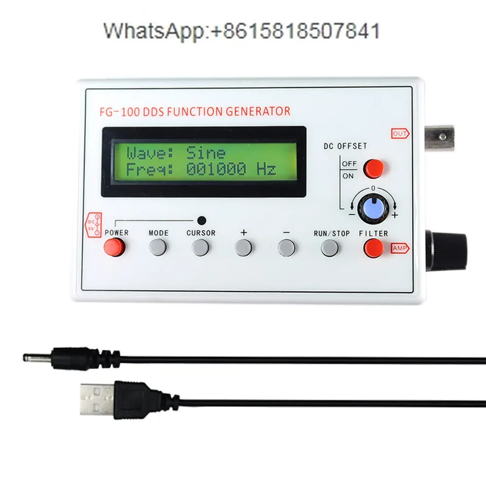 FG-100 Function Signal Generator DDS Function Signal Generator 1HZ-500KHZ
FG-100 Function Signal Generator DDS Function Signal Generator 1HZ-500KHZ