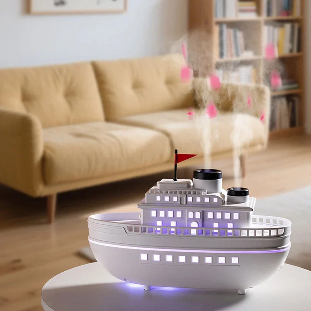 Dual Mist Aromatherapy Diffuser Decorative Piece Continuous Mist Mode Elegant Ship Design Intermittent Mist Mode
Dual Mist Aromatherapy Diffuser Decorative Piece Continuous Mist Mode Elegant Ship Design Intermittent Mist Mode