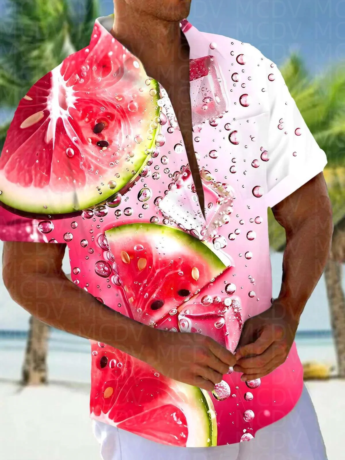 Guava Pattern Men's Hawaiian Shirt Stretch Easy Care Camp Shirt Big Tall
Guava Pattern Men's Hawaiian Shirt Stretch Easy Care Camp Shirt Big Tall