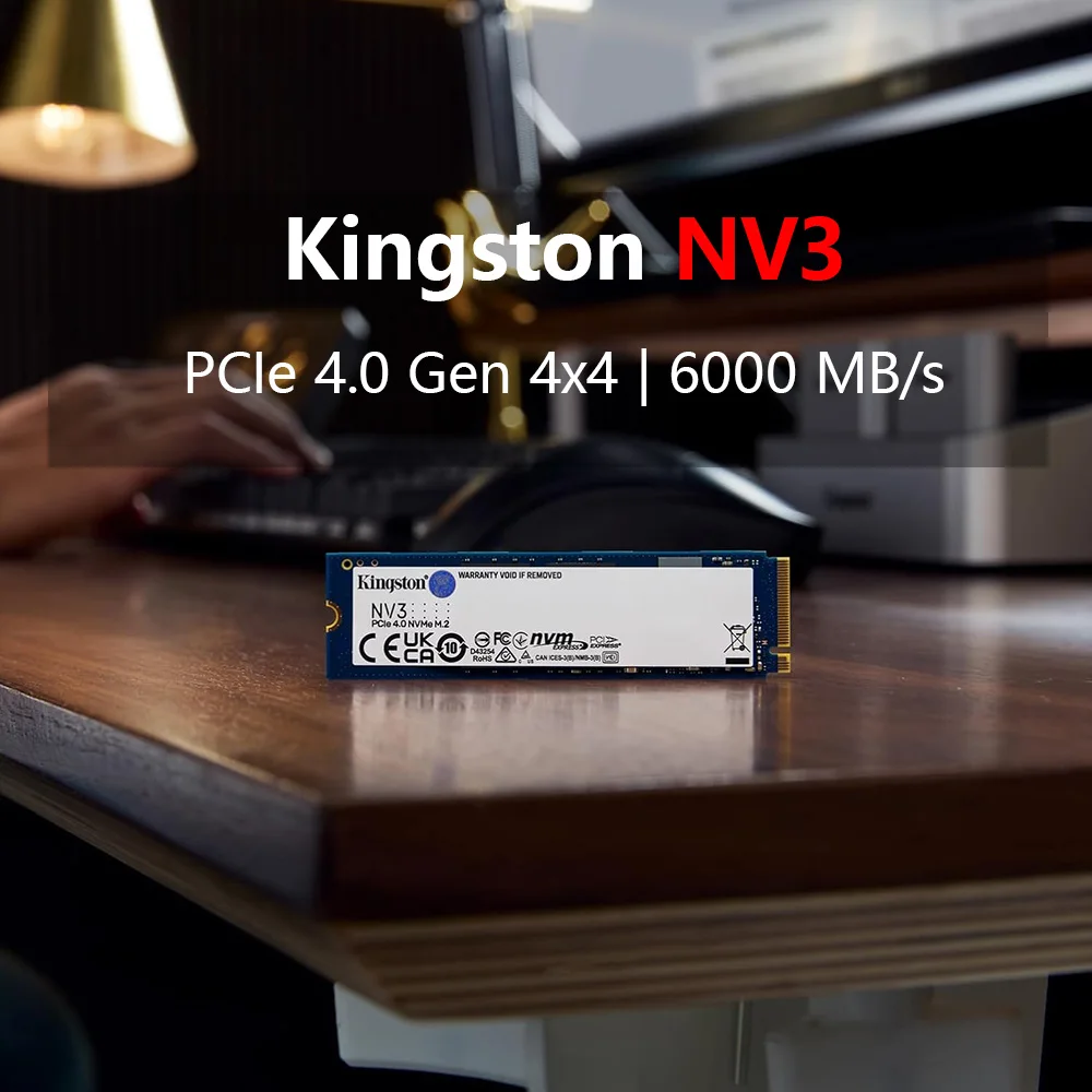 SSD Kingston NV3 SSD 1 ТБ 2 ТБ M.2 2280 NVMe SSD PCIe 4.0 Gen 4x4, до 6000 МБ/с SOLID STATE Drive для игрового настольного компьютера или портативного ПК
SSD Kingston NV3 SSD 1 ТБ 2 ТБ M.2 2280 NVMe SSD PCIe 4.0 Gen 4x4, до 6000 МБ/с SOLID STATE Drive для игрового настольного компьютера или портативного ПК