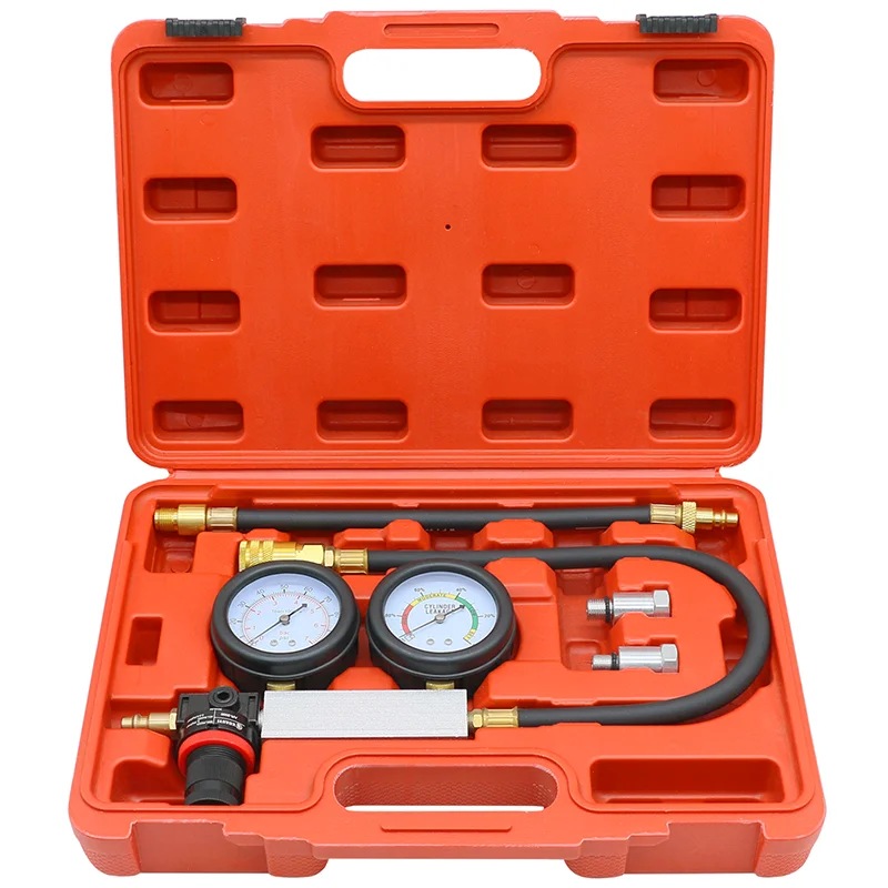 TU-21 Cylinder Leak Tester Compression Leakage Detector Set Double Gauge Petrol Engine Leakdown Detection Test Automotive Tools
TU-21 Cylinder Leak Tester Compression Leakage Detector Set Double Gauge Petrol Engine Leakdown Detection Test Automotive Tools