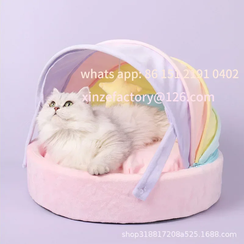 Customizable winter cat litter color warm breathable semi-closed cat litter
Customizable winter cat litter color warm breathable semi-closed cat litter