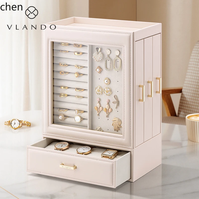 CP necklace jewelry storage box large capacity high-end exquisite high-end light luxury new model
CP necklace jewelry storage box large capacity high-end exquisite high-end light luxury new model