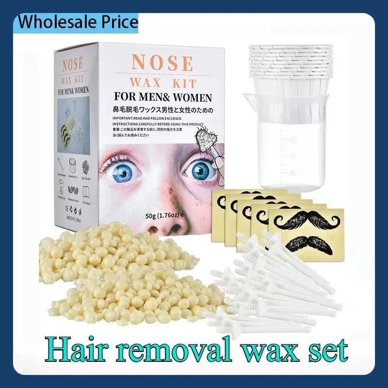 Nose Wax Kit for Man and Women Painless Paper-Free Nose Hair Removal Cleaning Waxing Beans Depilation Kit Nose Clipper
Nose Wax Kit for Man and Women Painless Paper-Free Nose Hair Removal Cleaning Waxing Beans Depilation Kit Nose Clipper