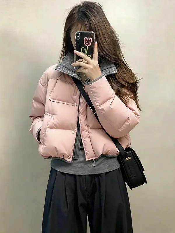 2026 New Pink Thiened ort Cotton Jaet Women's Faionable Warm Coat Korean Sle Loose Fit Long Sve Zipper Closure
2026 New Pink Thiened ort Cotton Jaet Women's Faionable Warm Coat Korean Sle Loose Fit Long Sve Zipper Closure