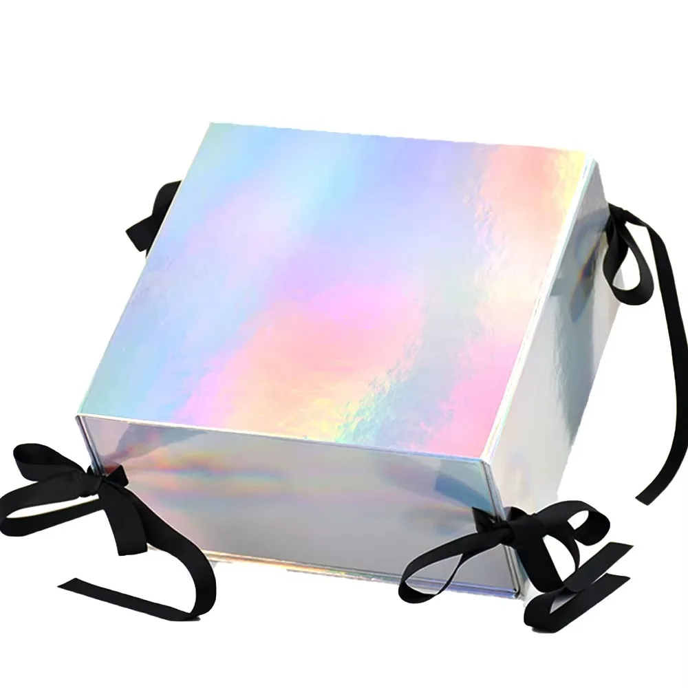 Custom Luxury Iridescent Gift Box|Laser Ribbon Bow Flip Top Packaging|Premium Beauty Jewelry Display Box
Custom Luxury Iridescent Gift Box|Laser Ribbon Bow Flip Top Packaging|Premium Beauty Jewelry Display Box