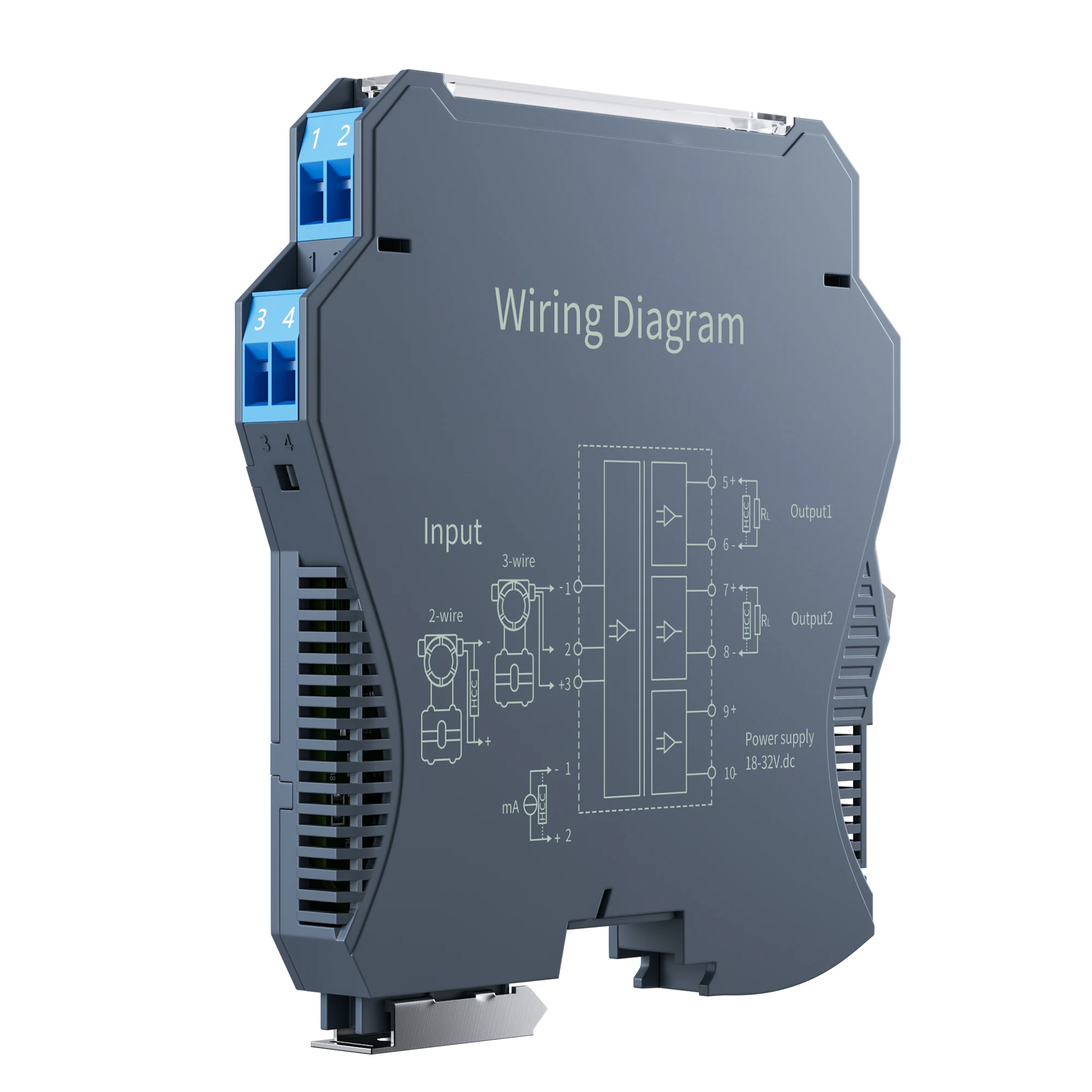 Analog Signal Isolator Quick Response 0-20mA to 1-5V Signal Isolation Distributor 1 In 3 Out DIN Rail Current Signal Isolator
Analog Signal Isolator Quick Response 0-20mA to 1-5V Signal Isolation Distributor 1 In 3 Out DIN Rail Current Signal Isolator