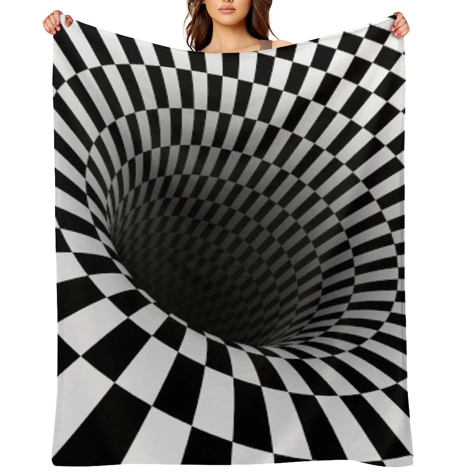 black and white optical illusion Throw Blanket Blankets For Bed Cute Plaid Luxury Thicken Multi-Purpose Blankets
black and white optical illusion Throw Blanket Blankets For Bed Cute Plaid Luxury Thicken Multi-Purpose Blankets