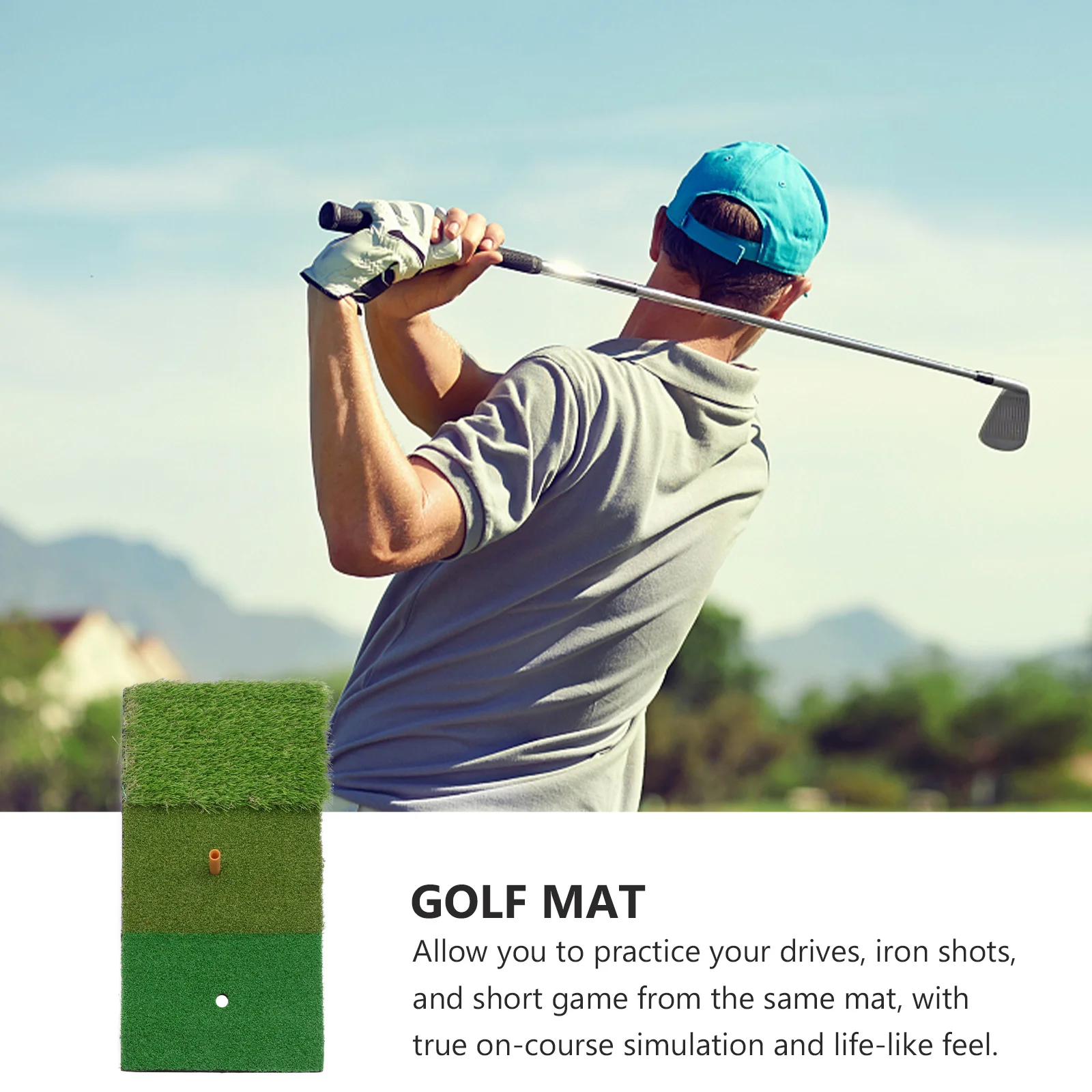 Golf Practice Mat 30x60cm Portable Hitting Mat Realistic Grass Surface Short Fairway Long Rough Simulation Indoor Outdoor
Golf Practice Mat 30x60cm Portable Hitting Mat Realistic Grass Surface Short Fairway Long Rough Simulation Indoor Outdoor