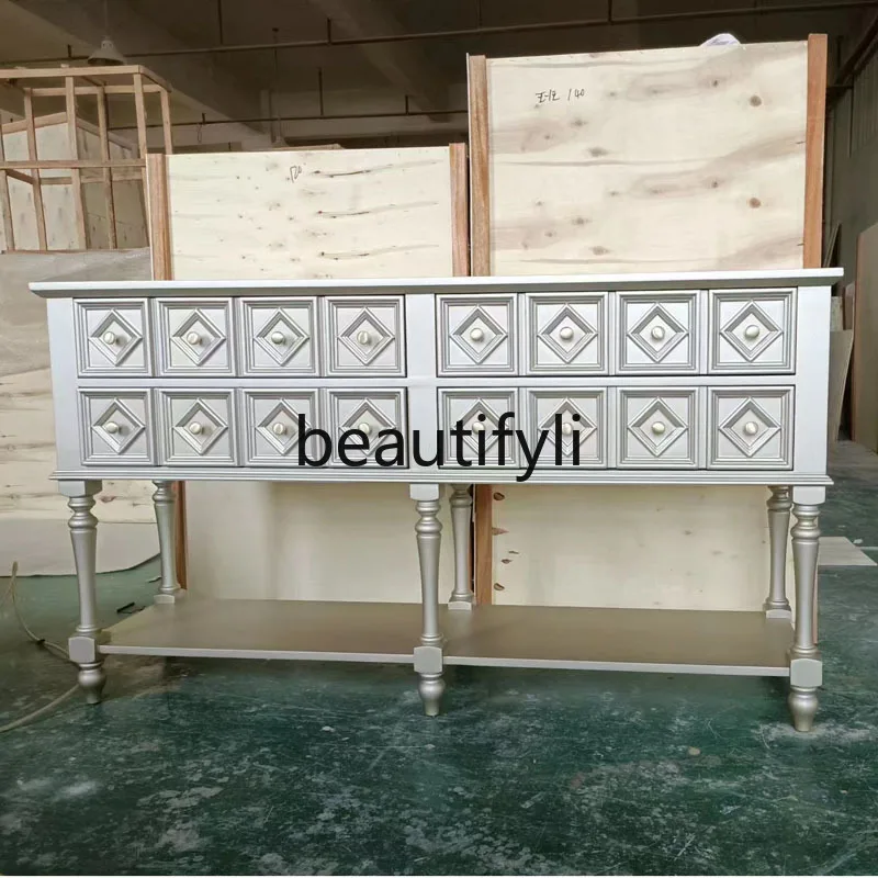 American light luxury solid wood entrance door entrance cabinet entrance table decorative sofa back cabinet
American light luxury solid wood entrance door entrance cabinet entrance table decorative sofa back cabinet