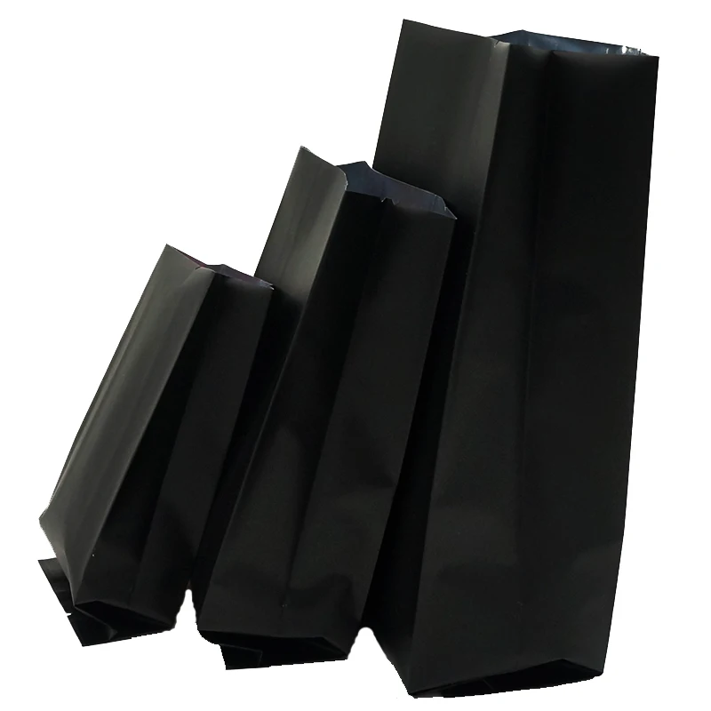 100pcs Black Side Gussets Aluminium Foil Bags Matte Finish - Heat Sealing Organ Pouches for Coffee / Tea / Flour Storage Package
100pcs Black Side Gussets Aluminium Foil Bags Matte Finish - Heat Sealing Organ Pouches for Coffee / Tea / Flour Storage Package