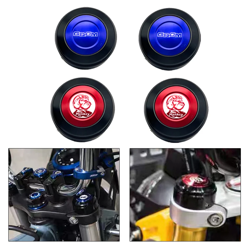 Для Honda Monkey 125 MSX125 GROM DAX ST125 2018-2024 2023 2022 мотоциклетные чехлы на вилку, передняя вилка, верхняя крышка, аксессуары 
Для Honda Monkey 125 MSX125 GROM DAX ST125 2018-2024 2023 2022 мотоциклетные чехлы на вилку, передняя вилка, верхняя крышка, аксессуары