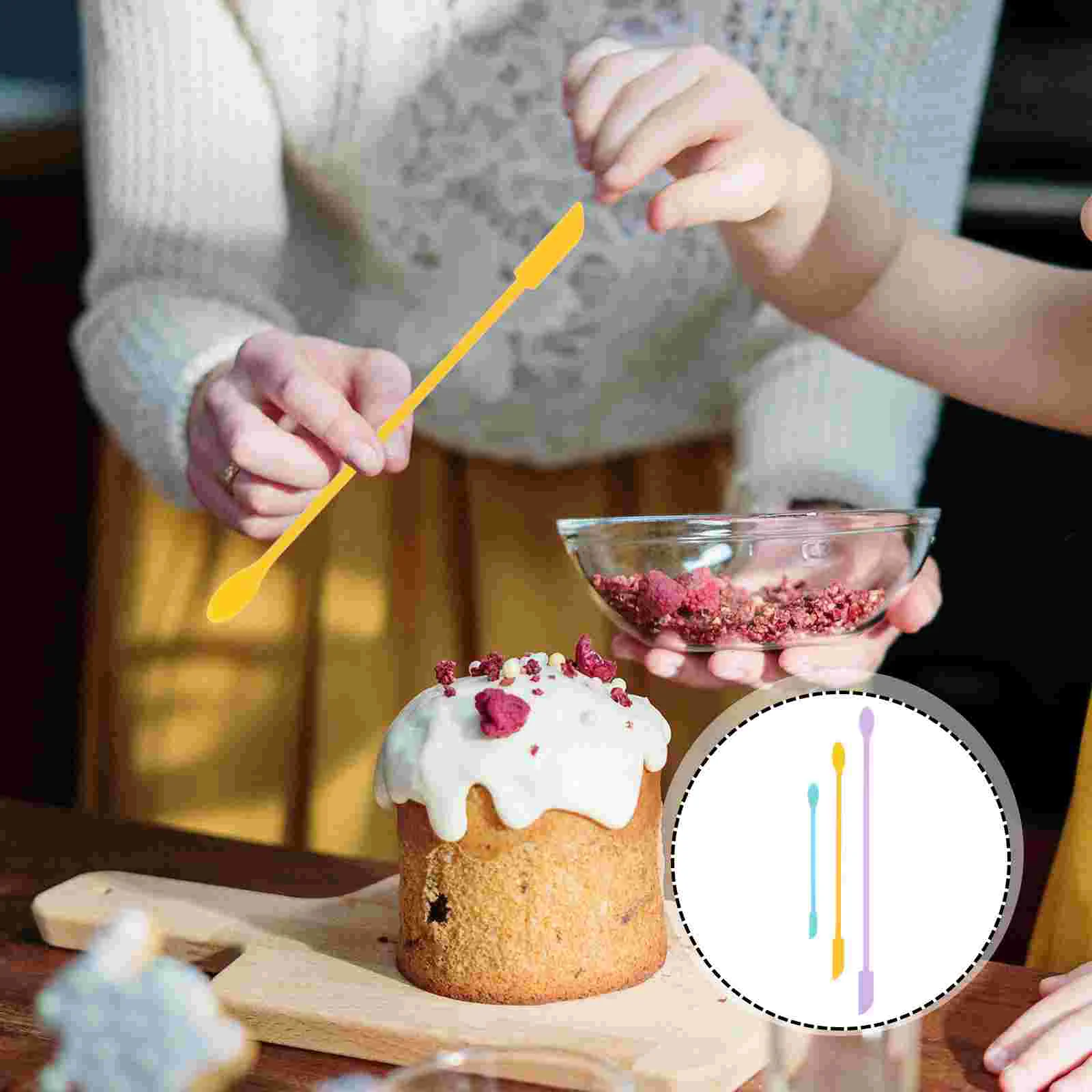 3 Pcs Baking Spatula Silicone Tools Ergonomic Handle Non Fade Scraper Cake Cream Mixing Home Kitchen Gadgets
3 Pcs Baking Spatula Silicone Tools Ergonomic Handle Non Fade Scraper Cake Cream Mixing Home Kitchen Gadgets