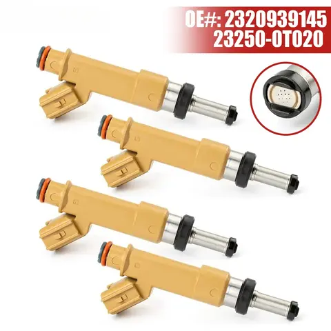 4PCS 23250-0T020 Fuel Injectors Nozzle For Toyota Corolla CE XLE Matrix 1.8L 2009-2015 For Scion 2320909140 2320939145 19185687