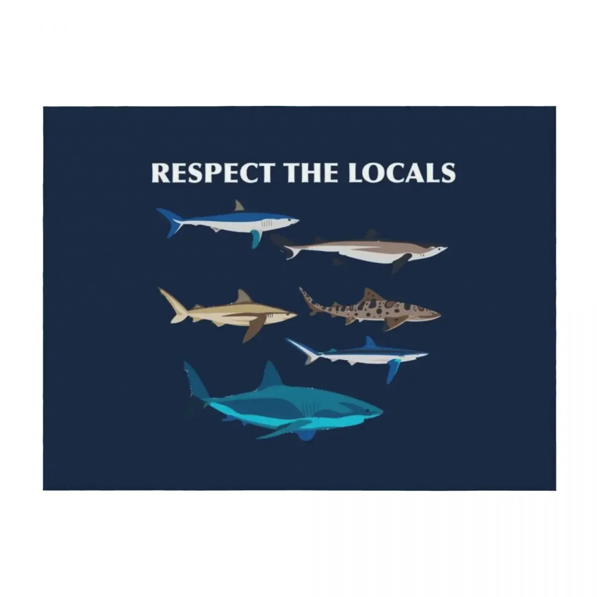 Respect The Locals Swimming Sharks Family Shark Bite Shark Art Print Gift Throw Blanket Thermal Kid'S Fashion Sofas Blankets
Respect The Locals Swimming Sharks Family Shark Bite Shark Art Print Gift Throw Blanket Thermal Kid'S Fashion Sofas Blankets