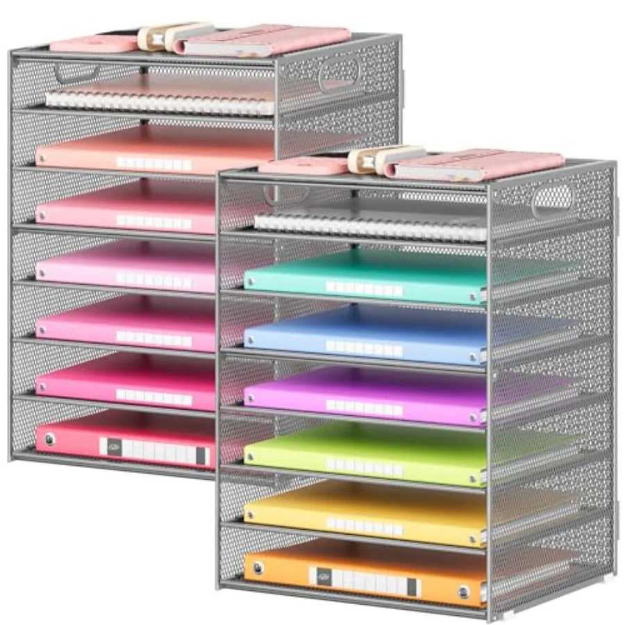 Office Desk File Organizer, Letter Tray Paper Organizer with Handle, Including 5 Adjustable Slide Trays for Organizing Desk Wor
Office Desk File Organizer, Letter Tray Paper Organizer with Handle, Including 5 Adjustable Slide Trays for Organizing Desk Wor