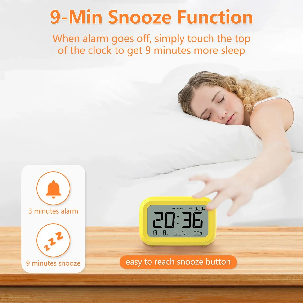 Fashion Digital Desktop Table Alarm Clocks LED Digital Alarm Clock For Kids Home Office Backlight Snooze Calendar Alarm Clocks
Fashion Digital Desktop Table Alarm Clocks LED Digital Alarm Clock For Kids Home Office Backlight Snooze Calendar Alarm Clocks