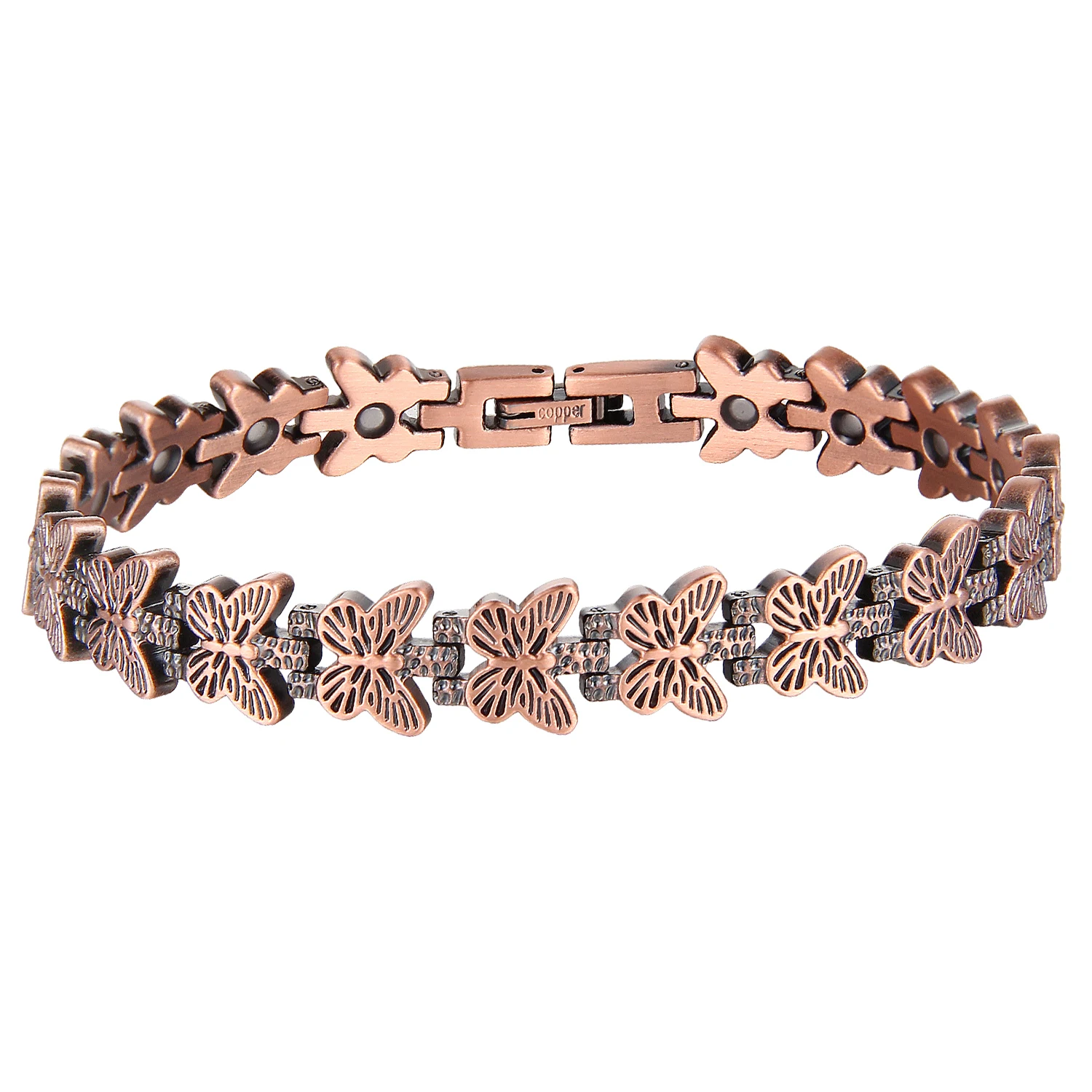 Trending Women's Copper Bracelet - Butterfly Style for Health Benefits Magnet Bracelets
Trending Women's Copper Bracelet - Butterfly Style for Health Benefits Magnet Bracelets